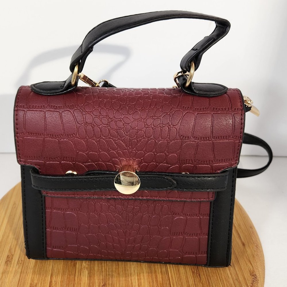 No Name Crossbody crocodile print PU leather